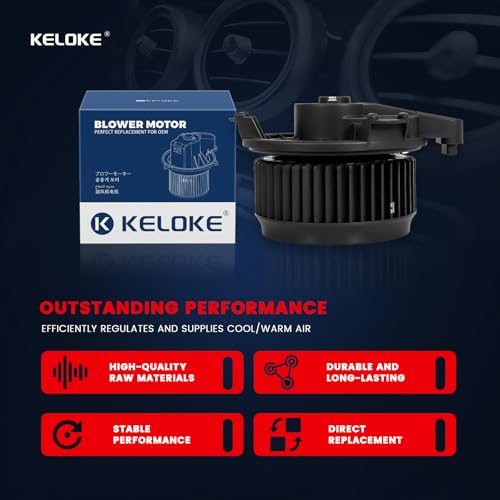 Image of KELOKE HVAC Blower Motor Fan Compatible with 2009-2019 Toyota Corolla, 2010-2016 Prius, 2012-2017 Prius V, with Fan Cage, Replace# 700249 87103-02210