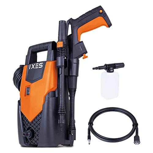 IXES Hochdruckreiniger IX-PRC1400 inkl. Zubehör | max. 110 bar Druck | 1400W Leistung | 408 L/h...
