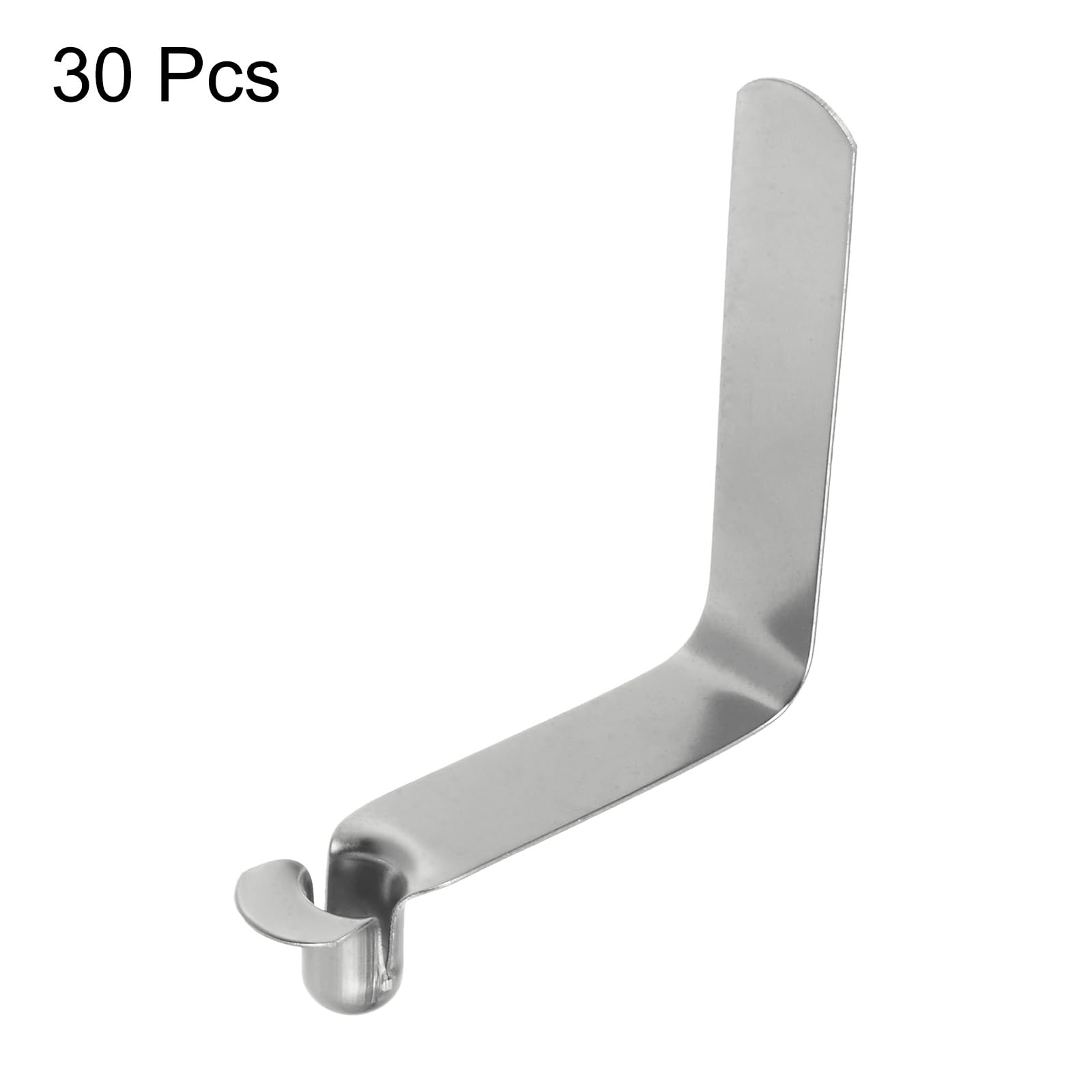 QUARKZMAN 30pz Fermaglio a Molla Singolo Pulsante per Pagaia da Kayak 6x8,5x38mm 65Mn Cavo a Forma V Acciaio Molle Sollevare Clip Asta Tubo con Bloccaggio Telescopico per Tenda Campeggio