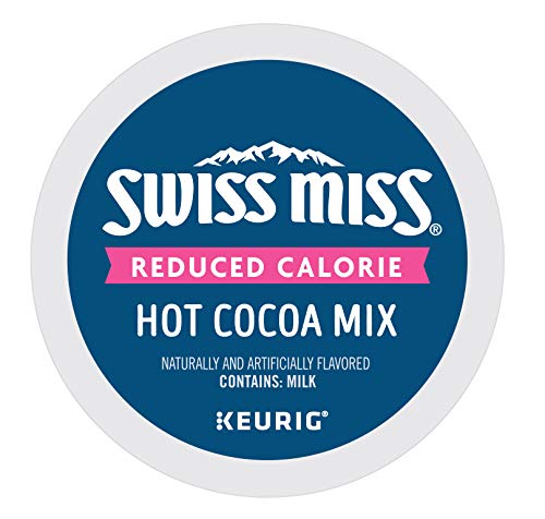 Swiss Miss, Reduced Calorie Hot Cocoa, Single-Serve Keurig K-Cup Pods, 44 Count (2 Boxes of 22 Pods)