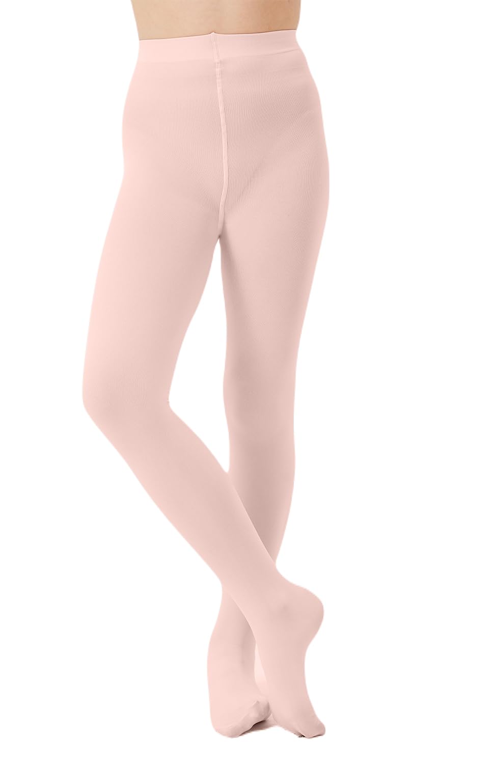 CozyWow Medias de ballet para niña, 60 den, semiopacas, de microfibra, con pie