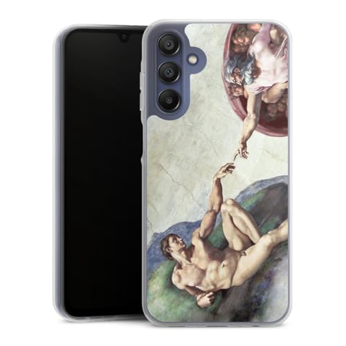 Coque silicone Samsung A15 antichoc et souple motif Michel-Ange design artistique