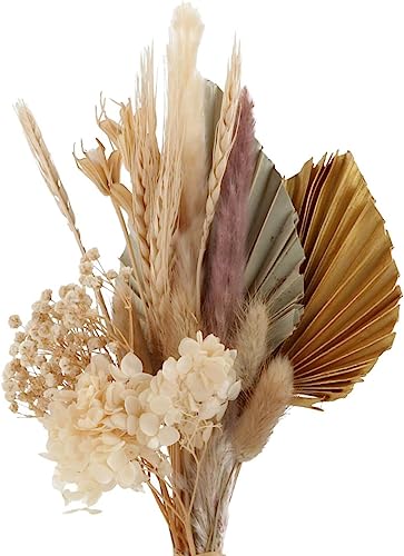 Ramo de flores secas artificiales Lindagary color dorado miniatura 5