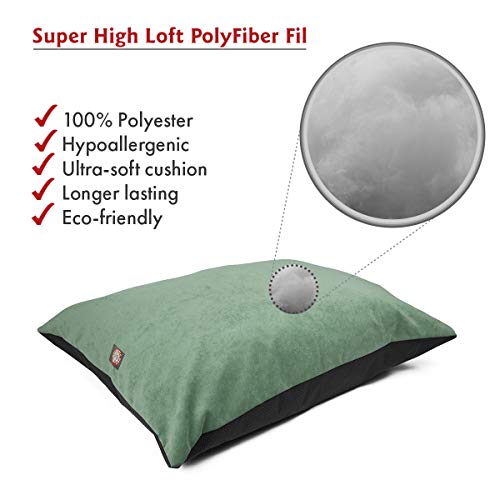 Image of Majestic Pet Rectangle Medium Dog Bed Washable - Non Slip Comfy Pet Bed - Dog Crate Bed Super Value Pillow Dog Bed - Dog Kennel Bed for Sleeping - Dog Bed Medium Breed 35 x 28 Inch - Villa Azure
