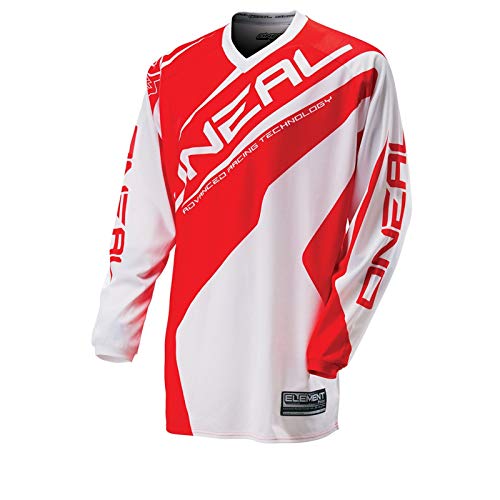 O'Neal Element MX Jersey RACEWEAR Weiß Rot Trikot