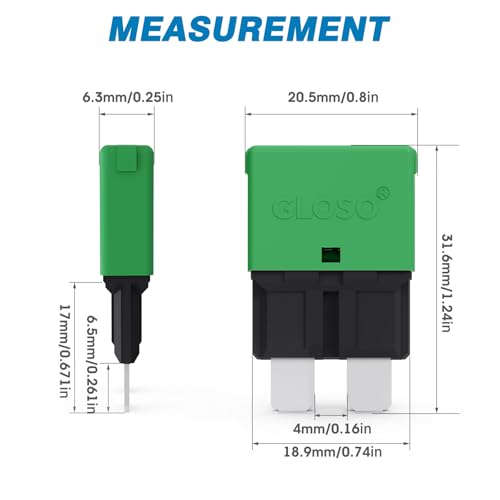 Disjoncteur ATC/ATO 30A GLOSO E37 Auto idéal pour sécuriser le circuit électrique du van