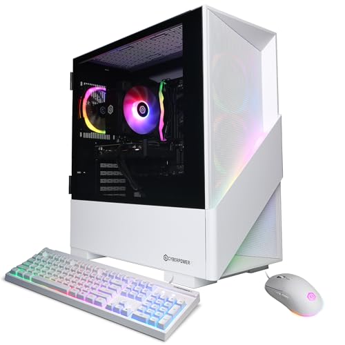 CyberPowerPC Gamer Xtreme VR Gaming PC, Intel Core Ultra 5 225F 3.3GHz, Radeon RX 9060 XT 8GB, 16GB DDR5, 1TB PCIe 4.0 SSD, WiFi Ready & Windows 11 Home (GXiVR8060A39)