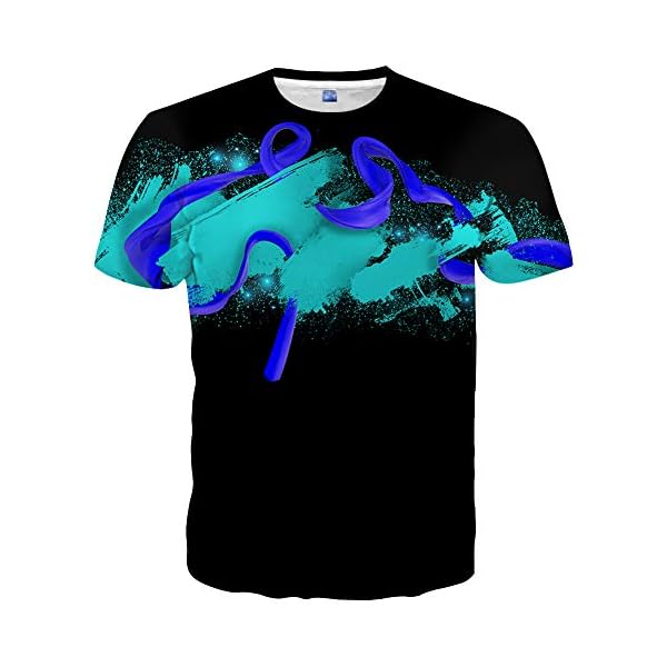 Yasswete Unisex 3D Printed Short Sleeve Top T-Shirts