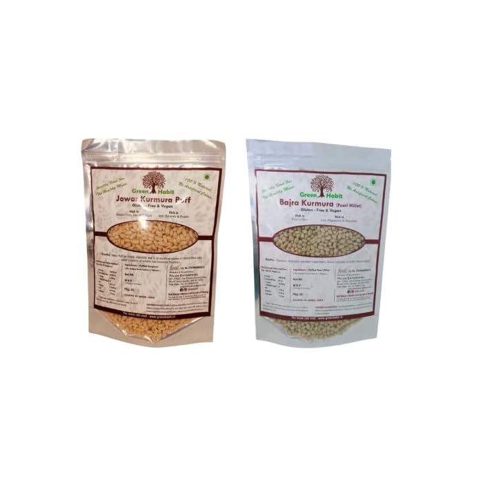 Buy Greenhabit Jowar Bajri Kurumura Combo a.k.a Puff & pearl