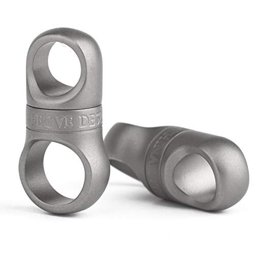 FEGVE Titanium Swivel Small Key Ring, Key Chain Rings Car Keychain for Men and Woman