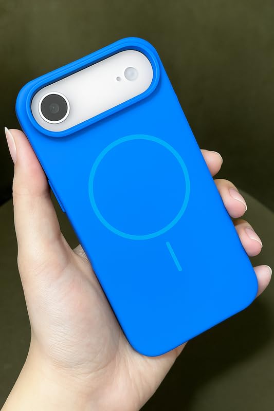 Image of ZR011 for iPhone 17 Air Back Case Cover | Matte Slim Fit | Camera Protection | Shockproof Silicone Case - Blue