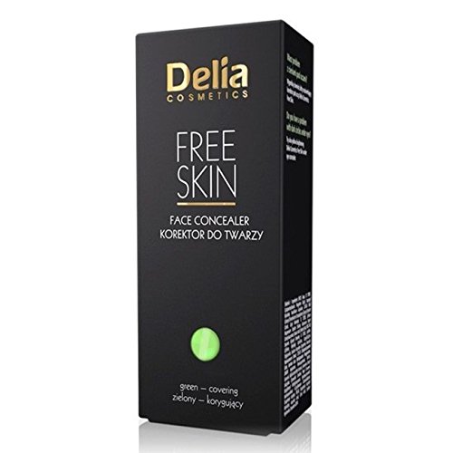 Mineral Face Concealer (Green Tone) with Chestnut & Caffeine for Spider Veins and Cracked Capillaries by Delia