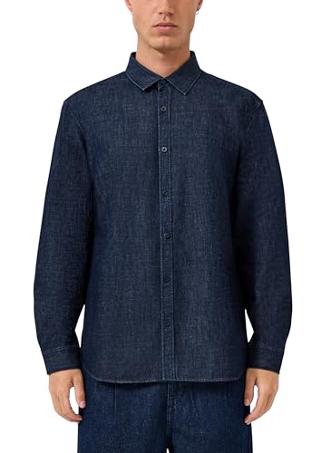 Chemise en jean homme QS en denim de coton casual