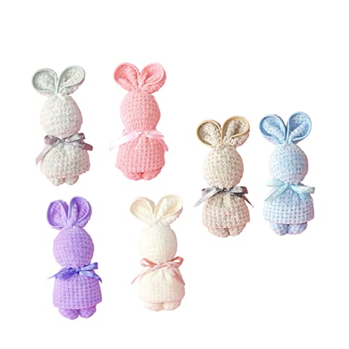 Toallas para bebés de conejo para bautizos y celebraciones, pack de 6 absorbentes