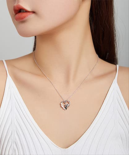 Collier pendentif panda en émail pour look décontracté chic femme
