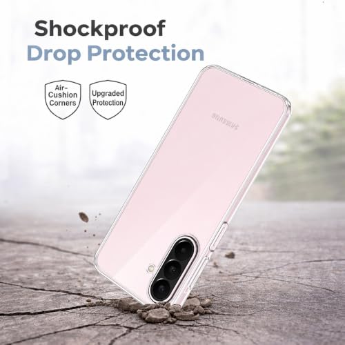 Image of Crystal Clear Case Compatible with Samsung A27 5G | Raised Bumps for Camera & Screen Protection | Clear Soft Silicone Back Case Cover for Samsung Galaxy A27 5G / M47 5G (TPU | Transparent)
