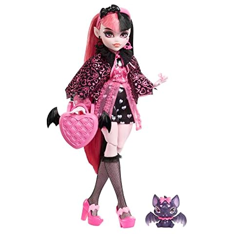 Monster High Doll, Draculaura with Accessories and Pet Bat Cover