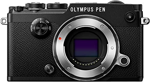 Olympus PEN F Kit, Cámara de Sistema Micro Cuatro Tercios (20 MP, Estabilizador de Imagen de 5 Ejes, Visor Electrónico) + Objetivo M.Zuiko 17mm, Distancia Focal Fija Rápida, negro