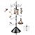 Bird Feeding Station Kit with Squirrel Baffle Bird Feeder Pole with Suet Cage Mesh Tray Fruit Hook Double W Hook for Attracting Wild Birds and Hanging Planter Hanger Lights