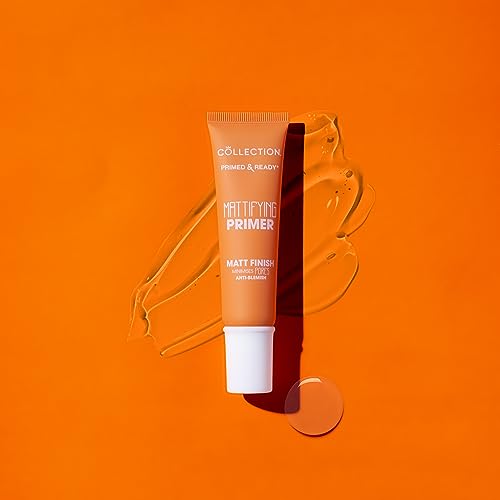 Collection Cosmetics Primed and Ready Mattifying Pore Minimiser, Matte Facial Primer For Dry Skin, 25ml, Transparent - Image 4