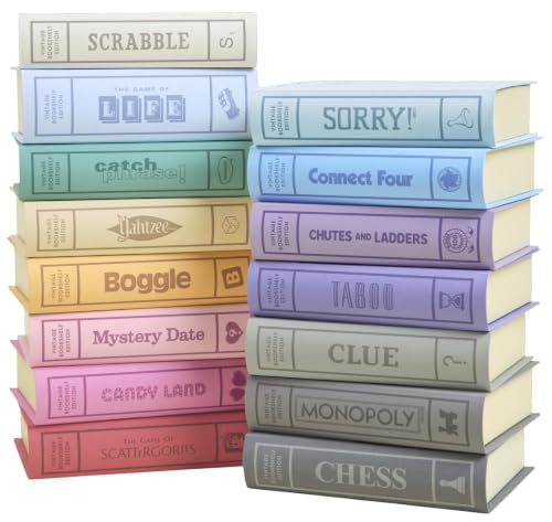 WS Game Company Collection of 15 Vintage Bookshelf Board Games 15-Pack Set