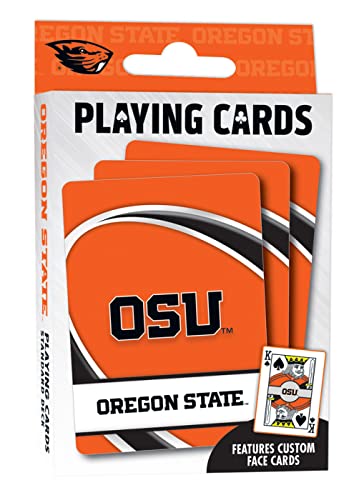 Image of MasterPieces Family Games - NCAA Oregon State Beavers Playing Cards - Officially Licensed Playing Card Deck for Adults, Kids, and Family
