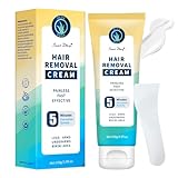 Intimate/Private Hair Removal Cream for Men: Effective Painless Flawless Soothing Depilatory Cream for arms legs chest and Pubic Area - Suitable for All Skin Types 100ml