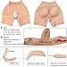 GAOLEI Crossdressing Silicone Pants Realistic Fake Pussy Butt Panties HIPS Pads Lifter Penetrable Panty for Transgender,Brown(Basics),One Size