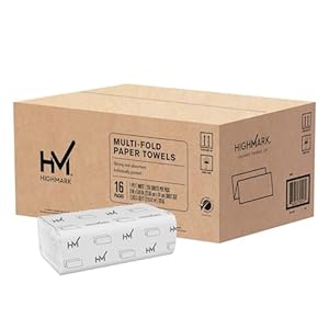 Highmark® ECO Multi-Fold 1-Ply Paper Towels, 250 Sheets Per Pack, Case Of 16 Packs