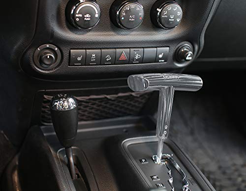 Bestaoo T-Handle Gear Shift Knob Handle For Jeep Wrangler Jk 2012-2017 And Jeep Dodge Charger Challenger Compass Etc, Heavy Metal Zinc Alloy(Silver) #TOP5
