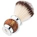 Produktbild The Cambridge Cut Throat Premium Vegan Rasierpinsel aus Holz und Edelstahl für Herren- Rasierpinsel Dachshaar-Imitat - Tolles Herrengeschenk