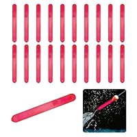 Knicklicht für Angelruten, 20PCS Fishing Glow Sticks, Rose Rot Licht Angeln Leuchtstäbe, Float Glow Stick, Knicklichter für Angeln Nachtfischen Grün Fluoreszierendes Rod Tip Glow Sticks, Nacht-Angeln