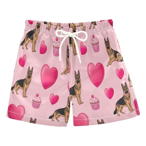 Swimming Shorts for Boys, Little Boy Swim Trunks 2t, German Shepherd Dogs