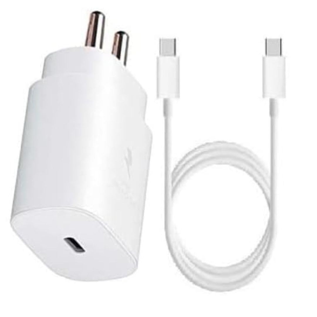 Generic 25W Type-C (Pd) Charger With Cable For Samsung Galaxy S/A/M/F Series | Super Fast Charger For / S23/S22 Ultra/S21/21 Fe/S20+/S20/Note 20/Note 10/M54/M53/M33/M23/A54/A13/F14/F62/F23 - White (B0CPJM1Y3D) Amazon Price History, Amazon Price Tracker