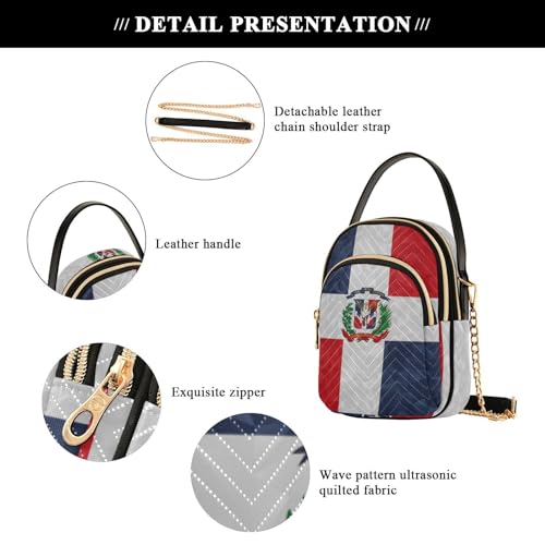 Image of Patriot Flag Cell Phone Purse Crossbody Handbag Durable Shoulder Bag Sturdy Travel Pouch