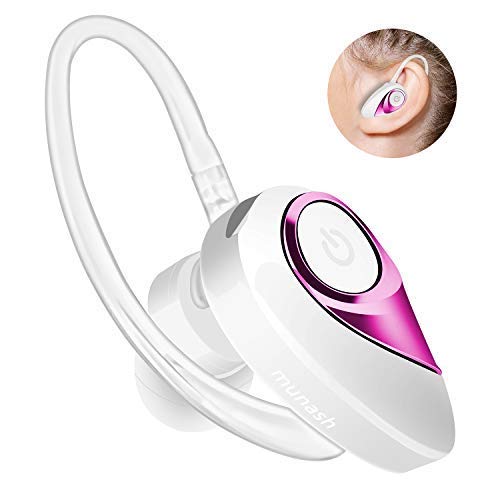 Bluetooth Headset, Munash V4.2 Wireless Earpiece with Snug Fit Design, Mic Noise Cancelling, 8H Playtime, HD Sound Earbud for iPhone Android Cell Phones Sports Workout Running Gym Men Women