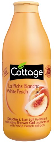 Cottage White Peach Shower Gel and Bath Milk 750ml (2 x 750 ml)