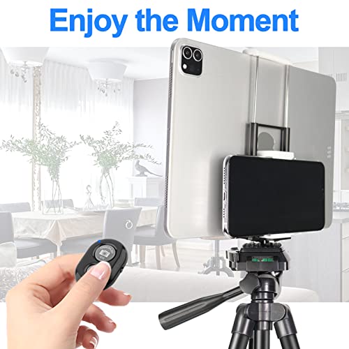 Phone Tripod Mount With Remote Shutter Peyou Tripod Mount Adapter With Adjustable 2 In 1 Clamp For Selfie Stick Monopod Universal Phone Mount For Tripod Compatible With Iphone/Samsung/Tablet #TOP4