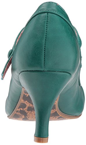 Bettie Page Women\'s Bp320-bettie Spectator Pump, Green, 6 M US