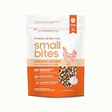 smallbatch Pets Freeze-Dried Raw Dog Food – Chicken Recipe –20 oz Small Bites – High Protein, Grain Free – Complete Meal or Topper – Made in USA with Organic Superfoods(20 Oz, Chicken)