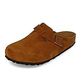 Visón Birkenstock Boston SFB, Sandalia Hombre, Mink, 43 EU