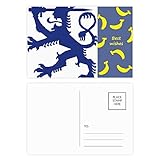 Größe: 14,6 cm x 9,8 cm. Postkarten-Set Finnland Nationalemblem Landes-Symbol, 20 Stück