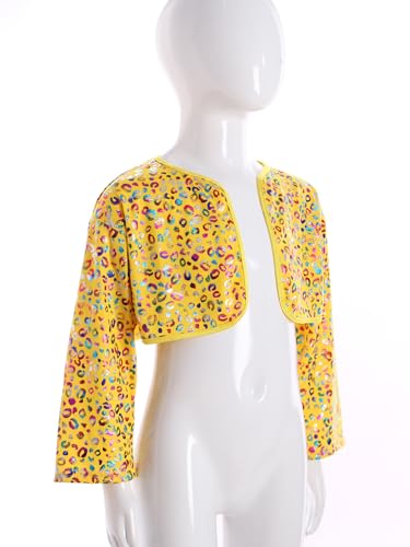 Cardigan for Girls Long Sleeve Open Front Shrug Bolero Flower Girl Coat3