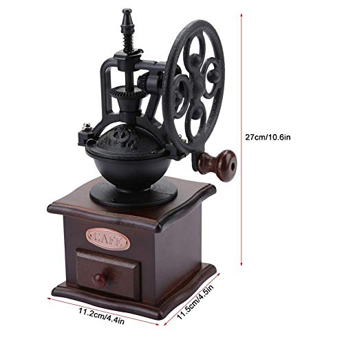 DONDOW Kaffeemühle, Hand Coffee Bean Grinder Handmühle Pfeffer Spice Startseite Schleifmaschine Bohnen Bowl Design… – Bild 6