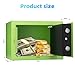 Digital Electronic Money Safe, Steel Security Lock Box with Keypad, Office Hotel Business Jewelry Gun Cash Safe, 0.23 Cubic Feet, 9.06