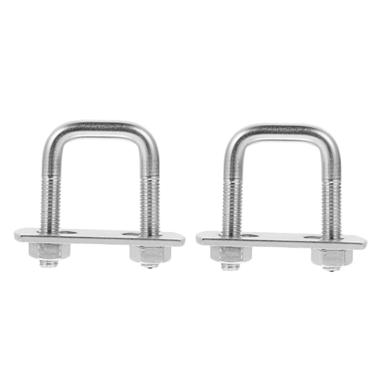 Veemoon Industrial u Shape Bolts 2 Pcs Stainless Steel Right Angle Fasteners for Pipeline