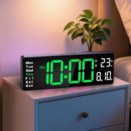 Brauthon Digital Clock Large Display, 16