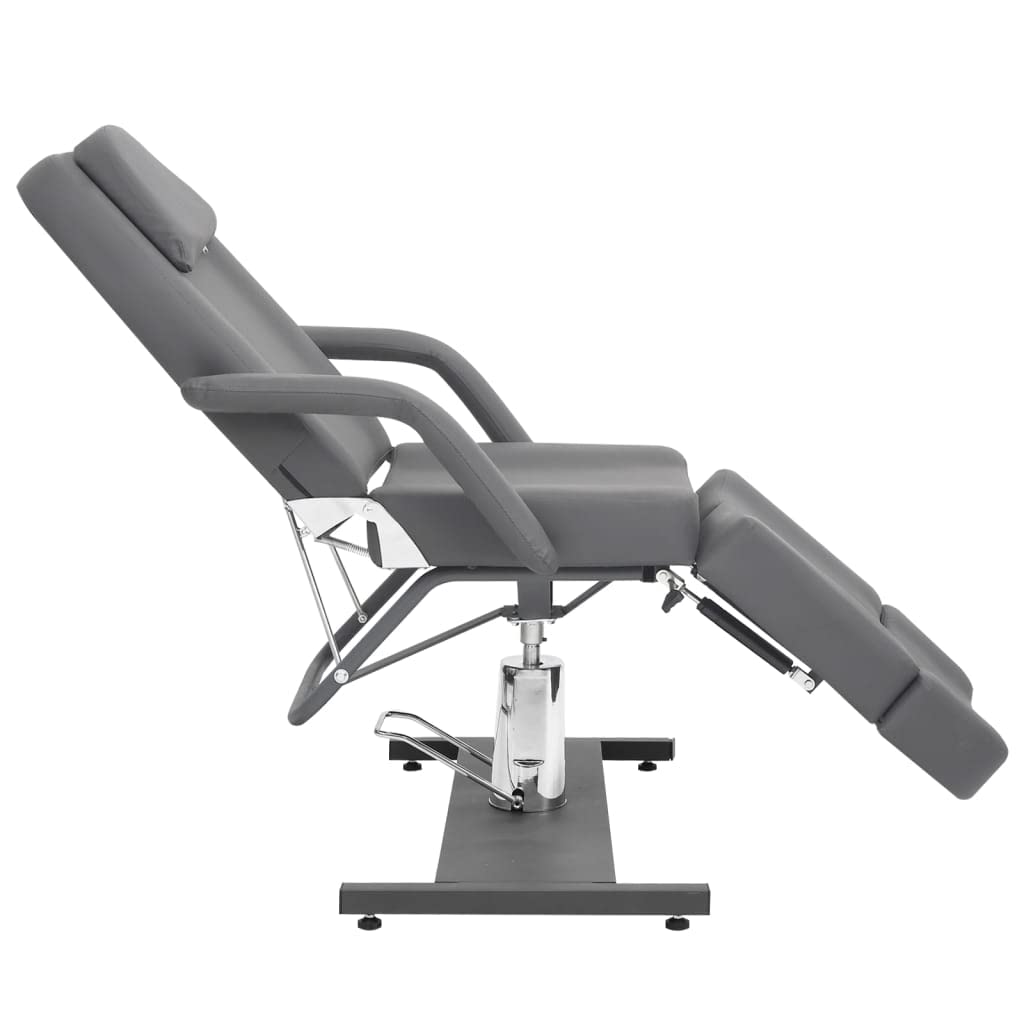 Générique Chaise de Traitement de beauté Similicuir Gris 180x62x78 cm,Santé & beauté,Hygiène personnelle,Massage & Relaxation,Fauteuils de Massage,110269