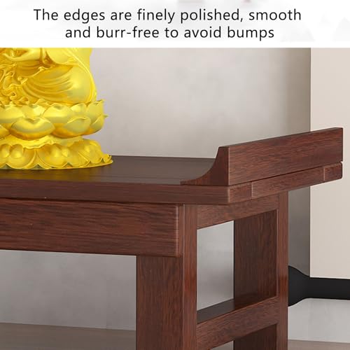 Table d'autel pour méditation et prière bouddhiste en bois 40cm