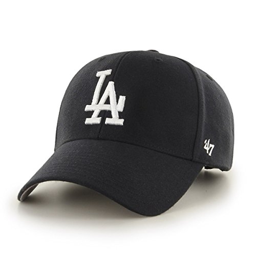 '47 Brand Los Angeles LA Dodgers MVP Hat Cap Velcro-back Adjustable Black/White